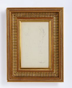 QUADRONE GIOVANNI BATTISTA (1844 - 1898) : Studio per nudo femminile  - Asta Asta 502 | ARTE ANTICA E DEL XIX SECOLO Online - Associazione Nazionale - Case d'Asta italiane