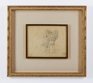 PALIZZI FILIPPO (1818 - 1899) : Attribuito a. Fuga da Pompei  - Asta Asta 502 | ARTE ANTICA E DEL XIX SECOLO Online - Associazione Nazionale - Case d'Asta italiane