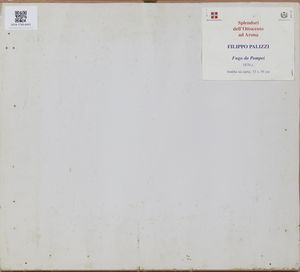 PALIZZI FILIPPO (1818 - 1899) : Attribuito a. Fuga da Pompei  - Asta Asta 502 | ARTE ANTICA E DEL XIX SECOLO Online - Associazione Nazionale - Case d'Asta italiane