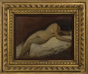 ARTISTA DEL XIX SECOLO : Nudo femminile  - Asta Asta 502 | ARTE ANTICA E DEL XIX SECOLO Online - Associazione Nazionale - Case d'Asta italiane