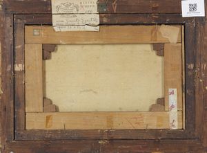 Scuola napoletana del XIX secolo : Templi di Paestum  - Asta Asta 502 | ARTE ANTICA E DEL XIX SECOLO Online - Associazione Nazionale - Case d'Asta italiane