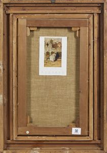 FAVRETTO GIACOMO (1849 - 1887) : Attribuito a. Scena galante  - Asta Asta 502 | ARTE ANTICA E DEL XIX SECOLO Online - Associazione Nazionale - Case d'Asta italiane