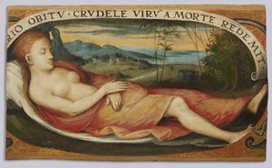 ARTISTA FERRARESE DEL XVI SECOLO : Coppia di dipinti raffiguranti il suicidio di Porzia  - Asta Asta 502 | ARTE ANTICA E DEL XIX SECOLO Online - Associazione Nazionale - Case d'Asta italiane