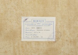 MARINO BEPI (1916 - 1975) : Venezia silente  - Asta Asta 502 | ARTE ANTICA E DEL XIX SECOLO Online - Associazione Nazionale - Case d'Asta italiane
