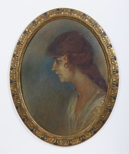 PETER-REININGHAUS (XIX-XX SECOLO) MARIA : Coppia di ritratti femminili di profilo  - Asta Asta 502 | ARTE ANTICA E DEL XIX SECOLO Online - Associazione Nazionale - Case d'Asta italiane