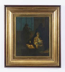 FILIPPELLI CAFIERO (1889 - 1973) : Maternit e violinista  - Asta Asta 502 | ARTE ANTICA E DEL XIX SECOLO Online - Associazione Nazionale - Case d'Asta italiane