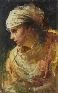 VOLPE VINCENZO (1855 - 1929) - Profilo femminile