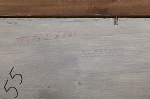 LESSI TITO (1858 - 1917) : Attribuito a. Lo studio del pittore  - Asta Asta 502 | ARTE ANTICA E DEL XIX SECOLO Online - Associazione Nazionale - Case d'Asta italiane