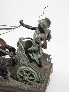 CAMPAJOLA (XIX-XX SECOLO) TOMMASO : Biga romana  - Asta Asta 502 | ARTE ANTICA E DEL XIX SECOLO Online - Associazione Nazionale - Case d'Asta italiane