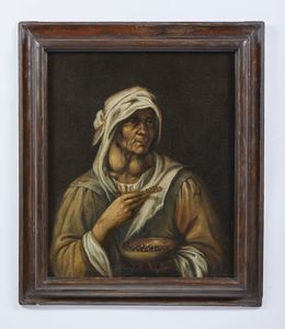 ARTISTA LOMBARDO DEL XVII SECOLO : Mangiafagioli  - Asta Asta 502 | ARTE ANTICA E DEL XIX SECOLO Online - Associazione Nazionale - Case d'Asta italiane