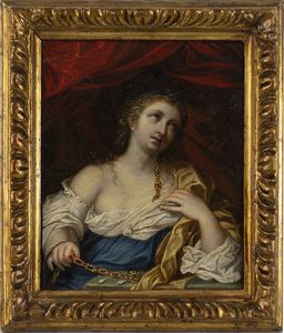 ARTISTA DEL XVII SECOLO : La conversione di Maria Maddalena?  - Asta Asta 502 | ARTE ANTICA E DEL XIX SECOLO Online - Associazione Nazionale - Case d'Asta italiane