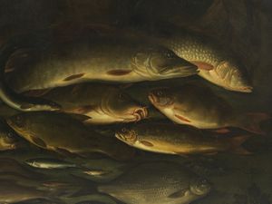 ARTISTA DEL XVII SECOLO : Trionfo di pesci  - Asta Asta 502 | ARTE ANTICA E DEL XIX SECOLO Online - Associazione Nazionale - Case d'Asta italiane