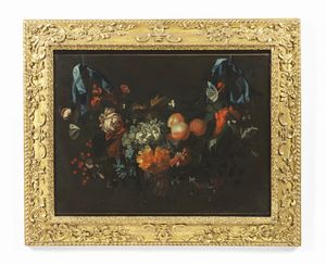 ARTISTA DEL XVIII SECOLO : Natura morta di fiori  - Asta Asta 502 | ARTE ANTICA E DEL XIX SECOLO Online - Associazione Nazionale - Case d'Asta italiane