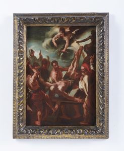 ARTISTA ITALIANO DEL XVII-XVIII SECOLO : Crocifissione di San Pietro  - Asta Asta 502 | ARTE ANTICA E DEL XIX SECOLO Online - Associazione Nazionale - Case d'Asta italiane