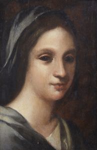 ARTISTA DEL XVIII SECOLO : Ritratto femminile  - Asta Asta 502 | ARTE ANTICA E DEL XIX SECOLO Online - Associazione Nazionale - Case d'Asta italiane