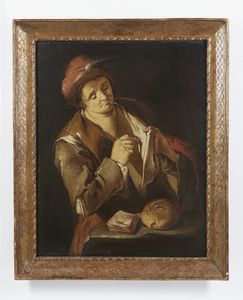 CIPPER DETTO IL TODESCHINI GIACOMO FRANCESCO   (1664 - 1736) : Copia da. Contadino che si spulcia  - Asta Asta 502 | ARTE ANTICA E DEL XIX SECOLO Online - Associazione Nazionale - Case d'Asta italiane