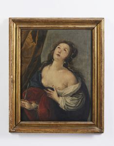 ARTISTA LOMBARDO DEL XVIII SECOLO : Il suicidio di Lucrezia  - Asta Asta 502 | ARTE ANTICA E DEL XIX SECOLO Online - Associazione Nazionale - Case d'Asta italiane