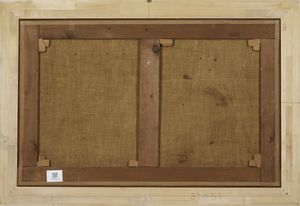 ARTISTA ITALIANO DEL XVIII SECOLO : Paesaggio boschivo con personaggi presso un ruscello, un capriccio architettonico sullo sfondo  - Asta Asta 502 | ARTE ANTICA E DEL XIX SECOLO Online - Associazione Nazionale - Case d'Asta italiane