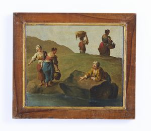 ARTISTA VENETO DEL XVIII SECOLO : Lavandaie alla fonte  - Asta Asta 502 | ARTE ANTICA E DEL XIX SECOLO Online - Associazione Nazionale - Case d'Asta italiane
