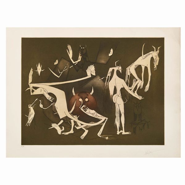 Wilfred Lam : WIFREDO LAM  - Asta ARTE MODERNA E CONTEMPORANEA - Associazione Nazionale - Case d'Asta italiane