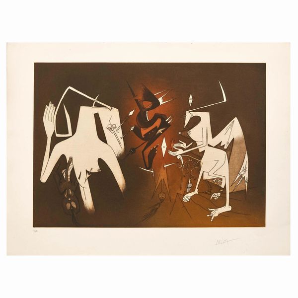 Wilfred Lam : WIFREDO LAM  - Asta ARTE MODERNA E CONTEMPORANEA - Associazione Nazionale - Case d'Asta italiane