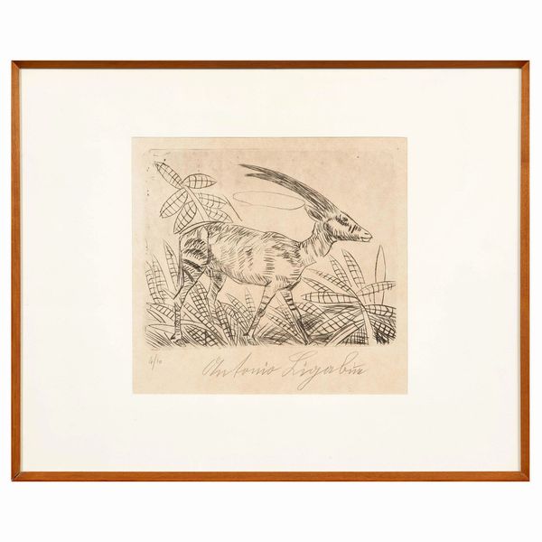 Antonio Ligabue : ANTONIO LIGABUE  - Asta ARTE MODERNA E CONTEMPORANEA - Associazione Nazionale - Case d'Asta italiane