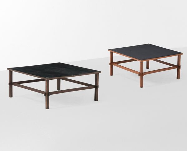 GIANFRANCO FRATTINI : Due tavoli bassi mod. 740  - Asta Design Lab - Associazione Nazionale - Case d'Asta italiane