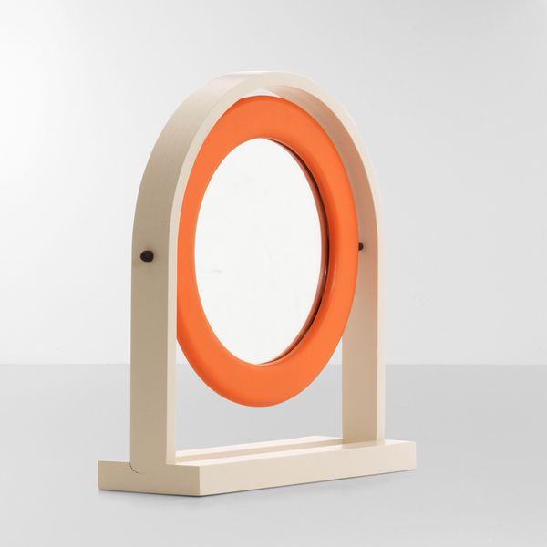 ETTORE SOTTSASS : Specchio da tavolo Sandretta mod. SP63  - Asta Design Lab - Associazione Nazionale - Case d'Asta italiane