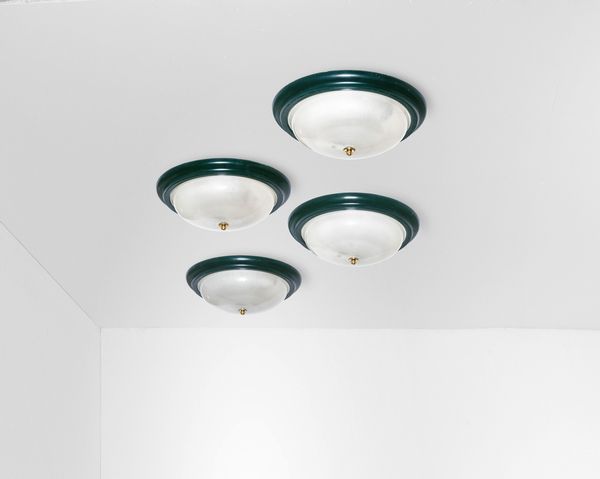 SERGIO MAZZA : Quattro lampade a plafone o a parete  - Asta Design Lab - Associazione Nazionale - Case d'Asta italiane