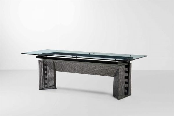Mario Botta : Grande tavolo mod. Tesi  - Asta Design Lab - Associazione Nazionale - Case d'Asta italiane