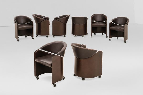 Matteo Grassi : Otto poltrone  - Asta Design Lab - Associazione Nazionale - Case d'Asta italiane