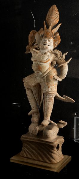 Figura di guerriero in terracotta con tracce di policromia, Cina, Dinastia Tang (618-906)  - Asta Fine Asian Works of Art - Associazione Nazionale - Case d'Asta italiane