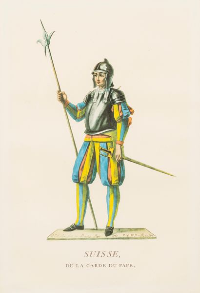 Lotto composto da quattro stampe raffiguranti costumi delle Guardie Svizzere  - Asta Incanti d'Arte - Associazione Nazionale - Case d'Asta italiane