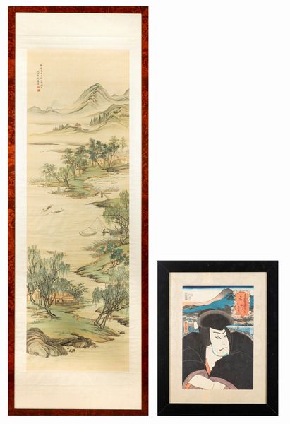 Lotto composto da due stampe orientali  - Asta Incanti d'Arte - Associazione Nazionale - Case d'Asta italiane