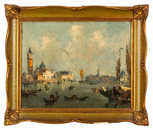 Giovanni Riva : Vedute di Venezia  - Asta Incanti d'Arte - Associazione Nazionale - Case d'Asta italiane