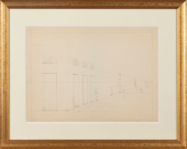 Ippolito Caffi : Studi di prospettiva  - Asta Incanti d'Arte - Associazione Nazionale - Case d'Asta italiane