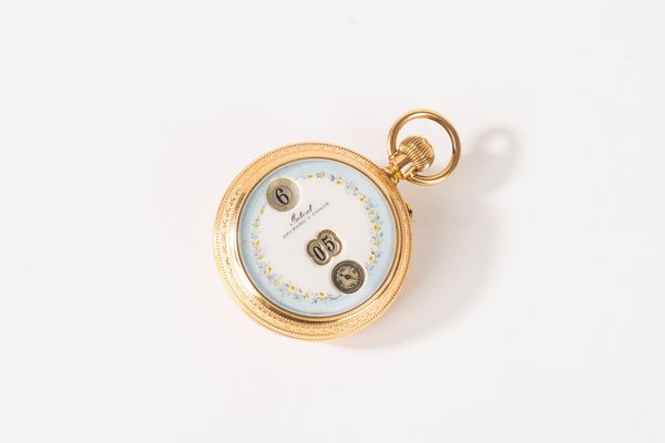 Orologio da tasca saltarello in oro 18 k, inizi secolo XX  - Asta Incanti d'Arte - Associazione Nazionale - Case d'Asta italiane