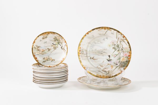 Servizio da tè in porcellana policroma, Giappone inizi secolo XX  - Asta Incanti d'Arte - Associazione Nazionale - Case d'Asta italiane