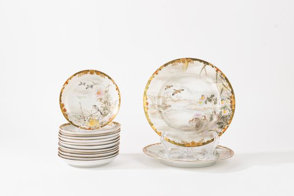 Servizio da tè in porcellana policroma, Giappone inizi secolo XX  - Asta Incanti d'Arte - Associazione Nazionale - Case d'Asta italiane