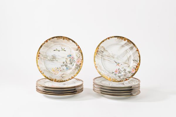 Servizio da tè in porcellana policroma, Giappone inizi secolo XX  - Asta Incanti d'Arte - Associazione Nazionale - Case d'Asta italiane