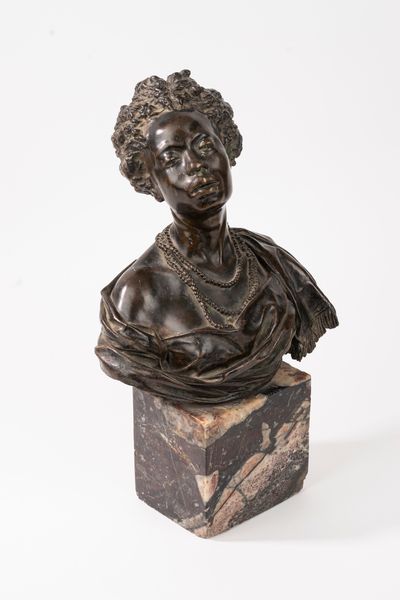 Busto in bronzo raffigurante donna africana, secolo XIX  - Asta Incanti d'Arte - Associazione Nazionale - Case d'Asta italiane