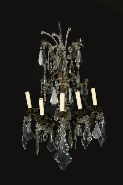 Coppia di appliques a cinque luci  - Asta Incanti d'Arte - Associazione Nazionale - Case d'Asta italiane