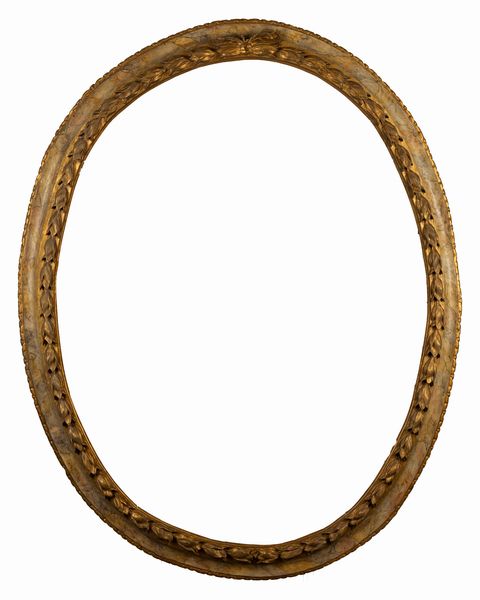 Grande cornice ovale in legno intagliato e parzialmente dorato. Secolo XIX  - Asta Incanti d'Arte - Associazione Nazionale - Case d'Asta italiane