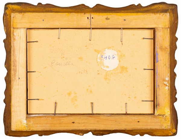 Scuola italiana, secolo XIX : Scorcio sul lago di Lugano  - Asta Incanti d'Arte - Associazione Nazionale - Case d'Asta italiane