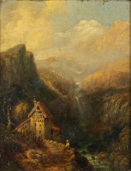 Scuola europea, secolo XIX : Paesaggio  - Asta Incanti d'Arte - Associazione Nazionale - Case d'Asta italiane