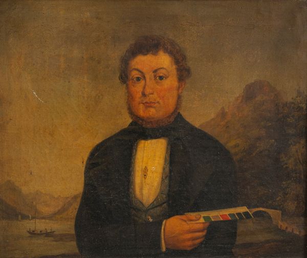 Scuola lombarda, secolo XIX : Ritratto di gentiluomo  - Asta Incanti d'Arte - Associazione Nazionale - Case d'Asta italiane