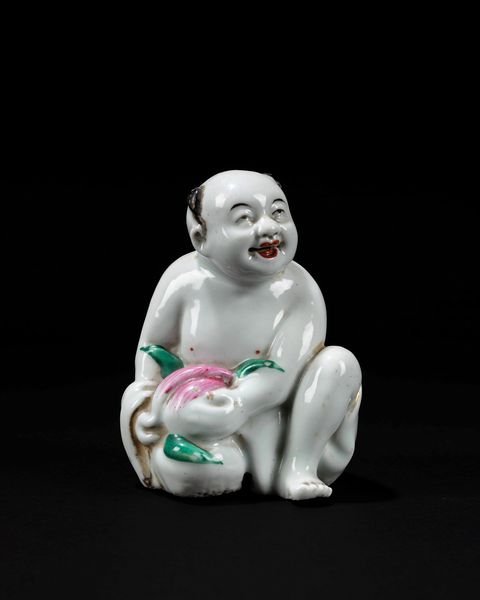 SCULTURA IN PORCELLANA FAMIGLIA ROSA  - Asta Incanti d'Arte - Associazione Nazionale - Case d'Asta italiane