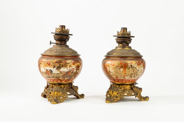 Coppia di vasi in porcellana Satsuma  - Asta Incanti d'Arte - Associazione Nazionale - Case d'Asta italiane