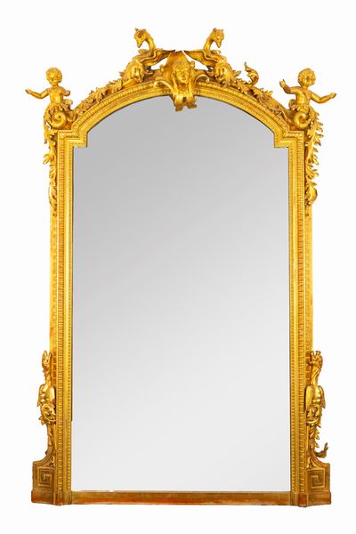 Caminiera in legno intagliato e dorato, secolo XIX  - Asta Incanti d'Arte - Associazione Nazionale - Case d'Asta italiane