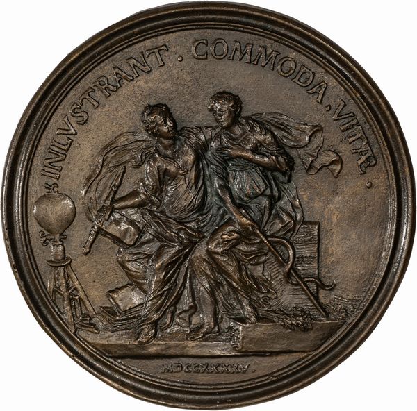 Lotto di nove medaglie commemorative in bronzo. Fine secolo XVII/metà secolo XVIII  - Asta Incanti d'Arte - Associazione Nazionale - Case d'Asta italiane
